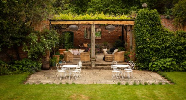 Updown in Deal Kent, garden seating area